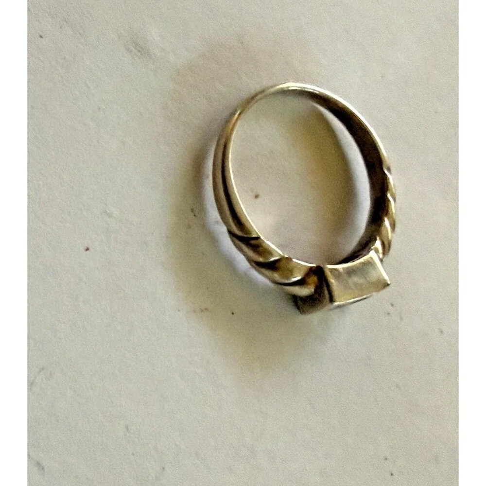 Vintage Sterling Silver 925 Amythst Ring Size 8.75